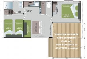 Camping L'oasis : Plan 300x204